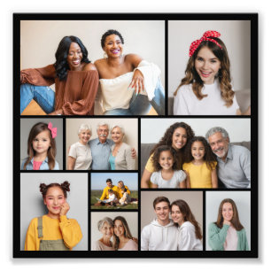 Crea tu propio aumento de fotos con collage de 10