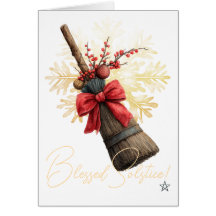 Crea tu propio besom rojo de Yule del viejo mundo