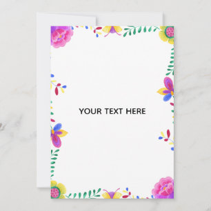 Crea tu propio borde floral colorido 