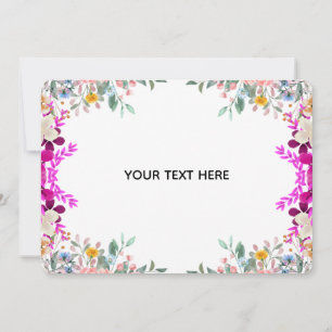 Crea tu propio borde floral colorido