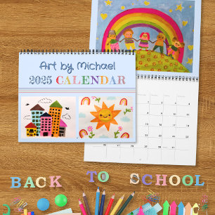Crea tu propio calendario de arte azul de mi hijo 