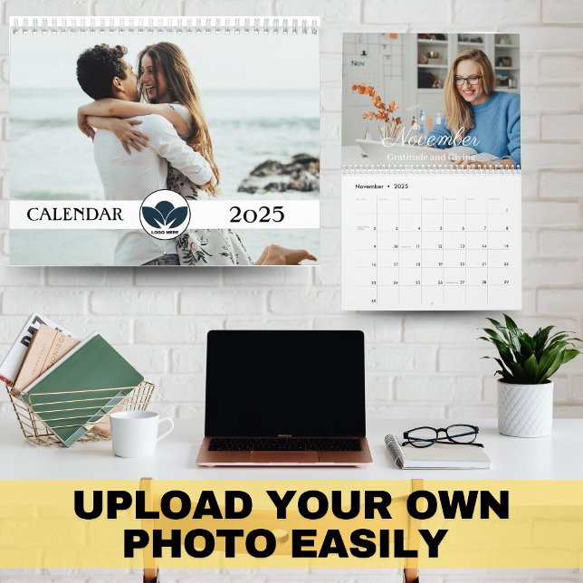 Crea tu propio calendario de fotos de familia mode (Create Your Own 2025 Modern Family Photo Calendar)