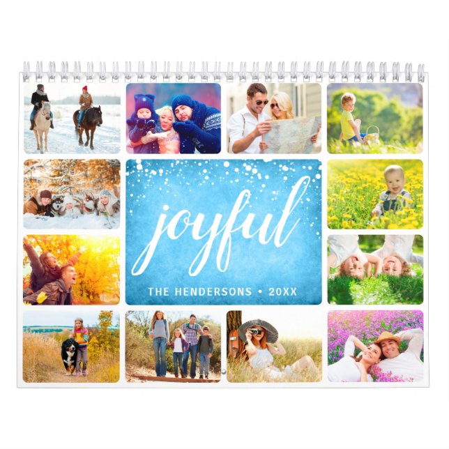 Crea tu propio calendario de fotos moderno 2026 (Tapa)