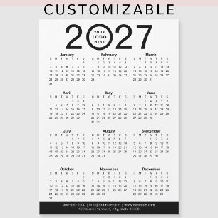 Crea tu propio calendario de logotipo empresarial 