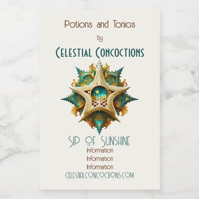 Crea tu propio Castillo Steampunk Snowflake Yule (Etiqueta única)