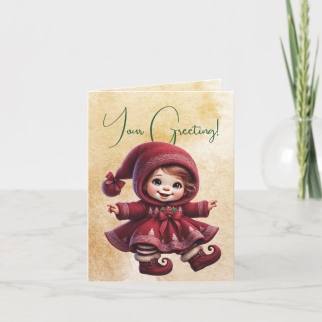 Crea tu propio Chica de canto de Navidad (Anverso)