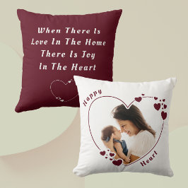 Crea tu propio Cojín decorativo de corazón feliz