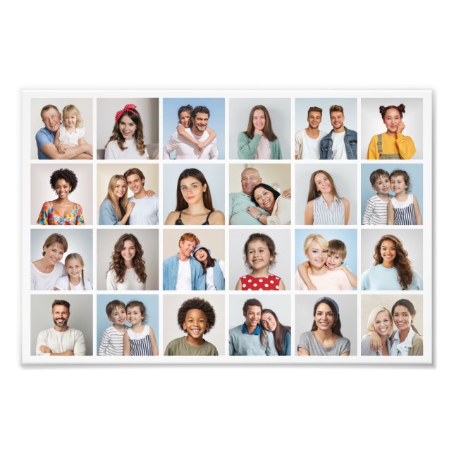 Crea tu propio collage de 24 fotos (Frente)
