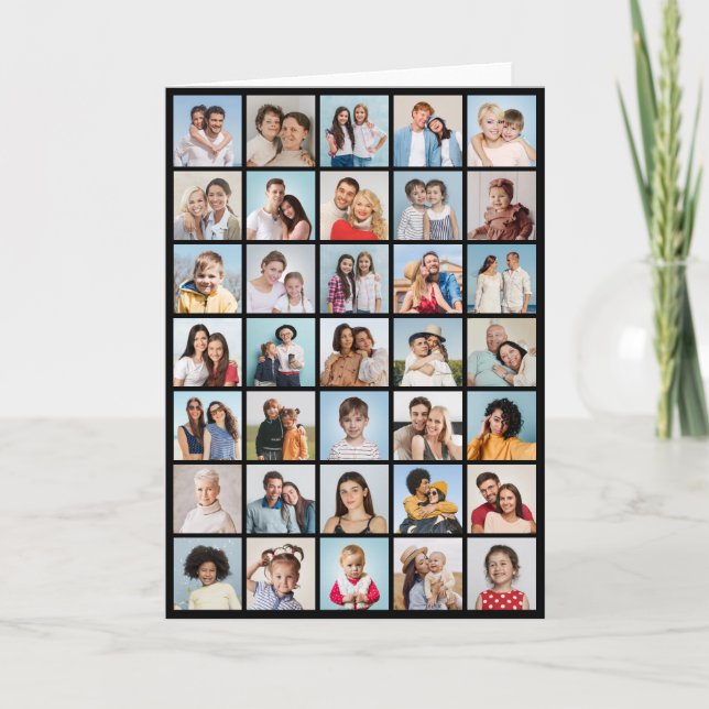 Crea tu propio collage de 35 fotos doblado (Anverso)