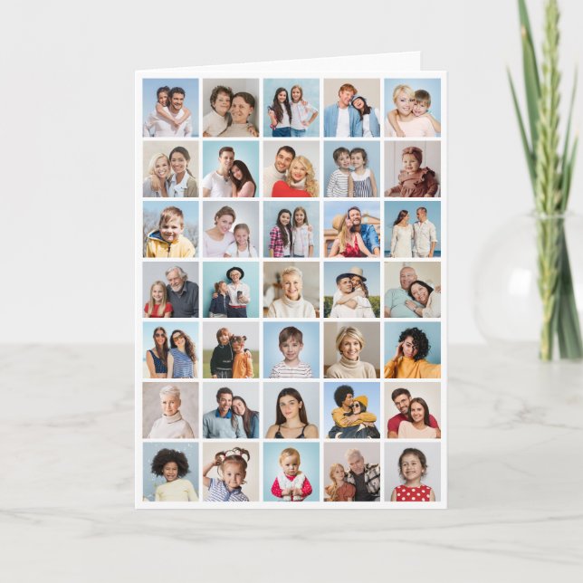 Crea tu propio collage de 35 fotos doblado (Anverso)