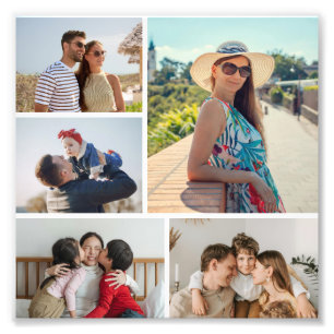 Crea tu propio collage de 5 fotos ampliadas