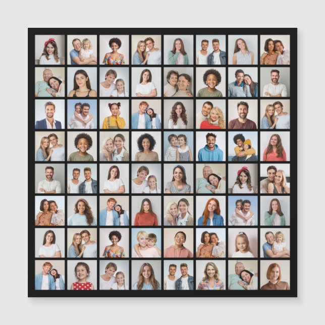 Crea tu propio collage de 64 fotos (Anverso)