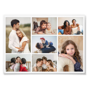 Crea tu propio collage de 7 fotos ampliadas
