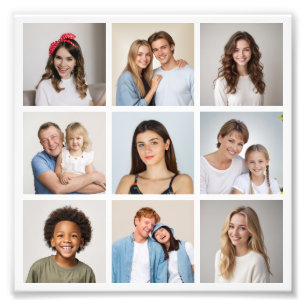 Crea tu propio collage de 9 fotos ampliadas