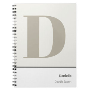 Crea Tu Propio Cuaderno De Bocetos Con Monograma