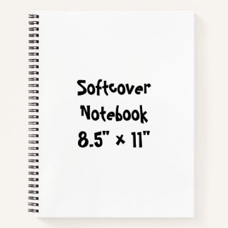 Crea tu propio cuaderno de tapa blanda de 8,5" x 1