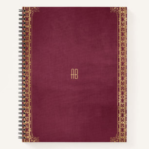 Crea tu propio cuaderno dorado fucsia