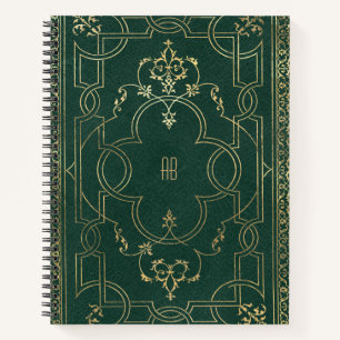 Crea Tu Propio Cuaderno Verde Oscuro Pino Dorado