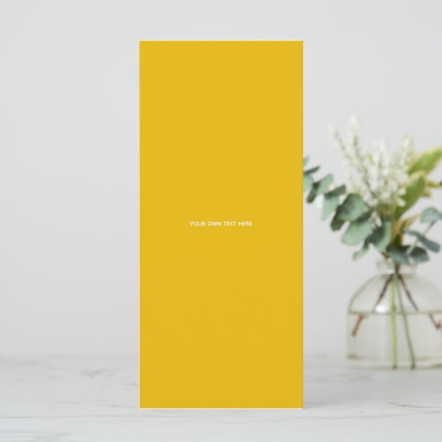 Crea tu propio diseño amarillo personalizado (Anverso de pie)