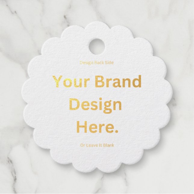 Crea tu propio diseño e imprime etiqueta de favor  (Anverso)