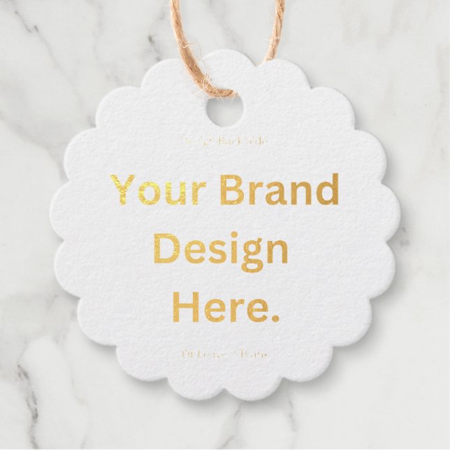 Crea tu Propio Diseño e Imprime Etiqueta de Favor  (Anverso)