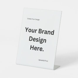 Crea tu propio diseño e imprime señal de pedestal