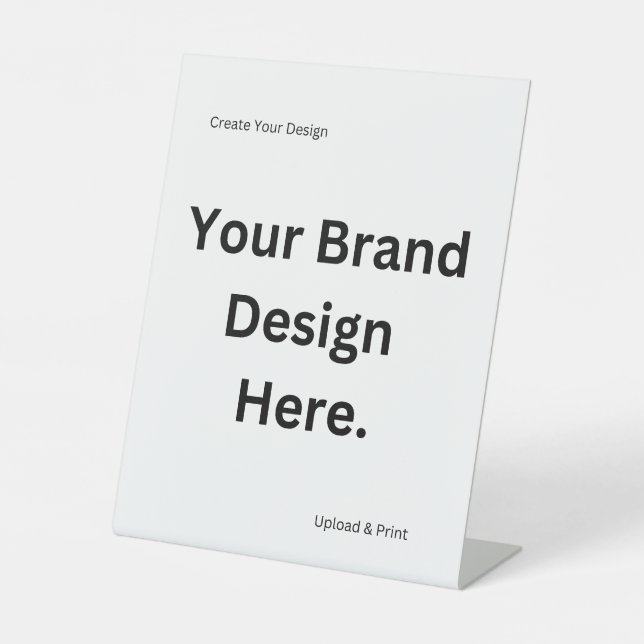 Crea tu propio diseño e imprime señal de pedestal (Anverso)