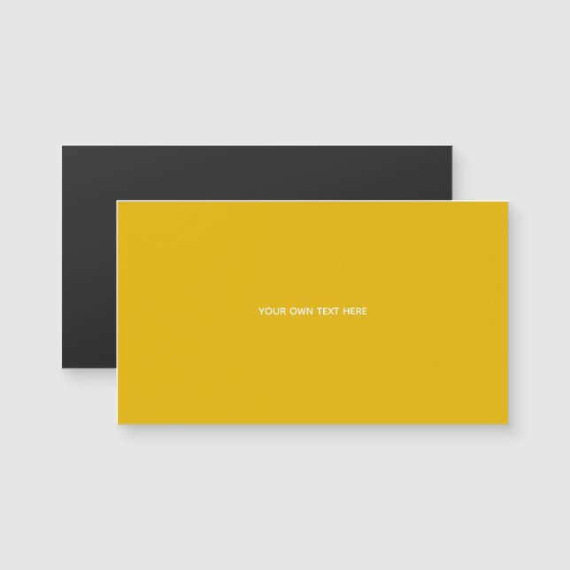 Crea tu propio diseño personalizado amarillo (Anverso/Reverso)