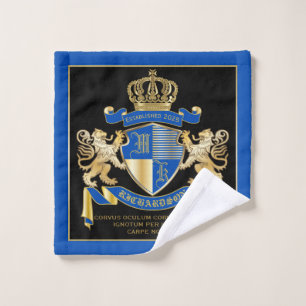 Crea tu propio emblema de León Azul de Oro de Esc