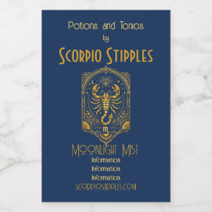 Crea Tu Propio Escorpión Art Déco Dorado Elegante