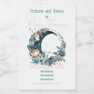 Crea tu propio floral lunar en color turquesa y me