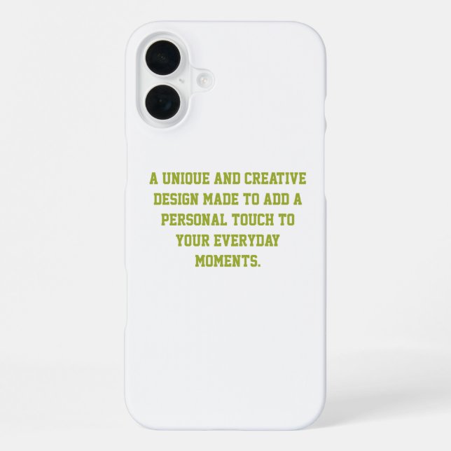 Crea Tu Propio Funda para iPhone 16 Plus Slim (Reverso )