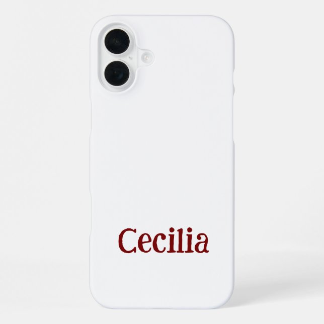 Crea Tu Propio Funda para iPhone 16 Plus Slim (Reverso )