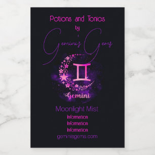 Crea tu propio Gemini Celestial Púrpura Zodiac