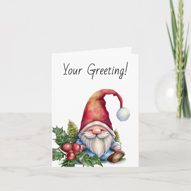 Crea tu propio Gnome de árbol de Navidad (Anverso)