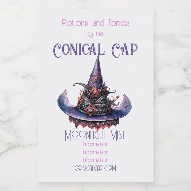 Crea tu propio Gorra de brujas celestes Naranja pú (Etiqueta única)