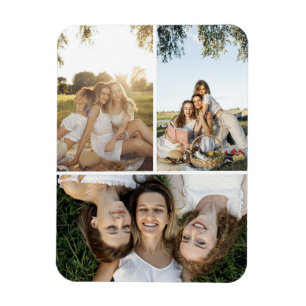 Crea tu propio imán de colaje de 3 fotos personali