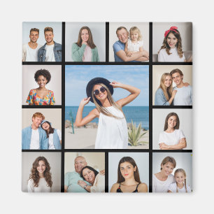 Crea tu propio imán de collage de 13 fotos
