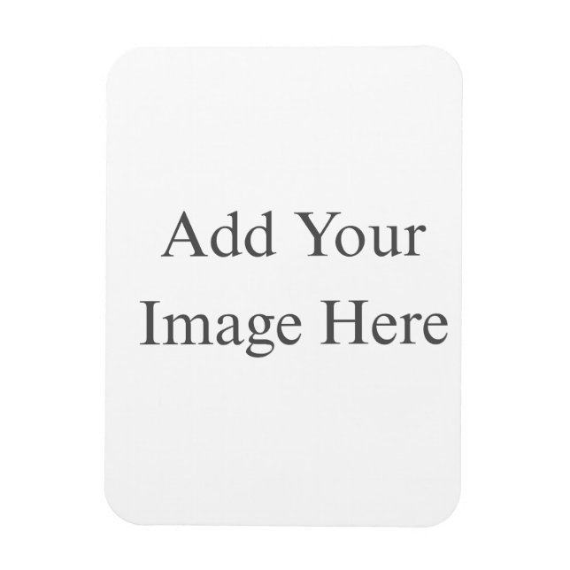 Crea tu propio imán de foto flexible blanco (Vertical)
