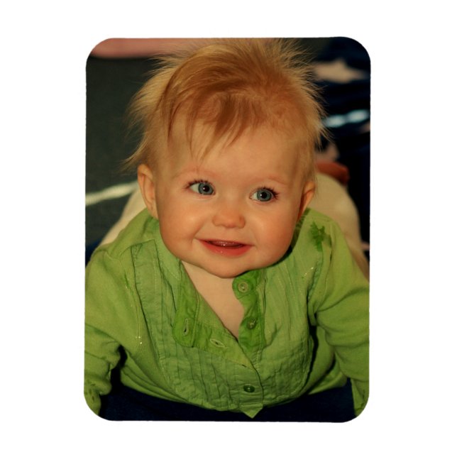 Crea tu propio imán de fotos para bebés Keepsake (Vertical)