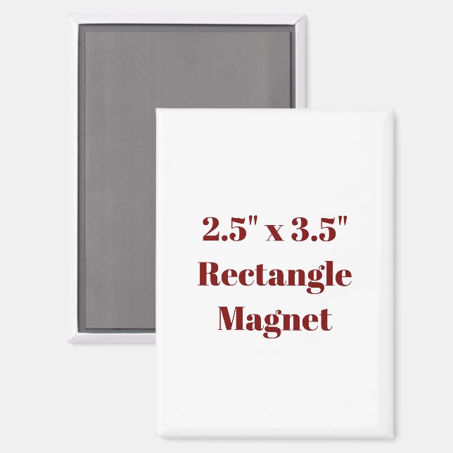 Crea tu propio imán de nevera rectangular (Anverso/Reverso)