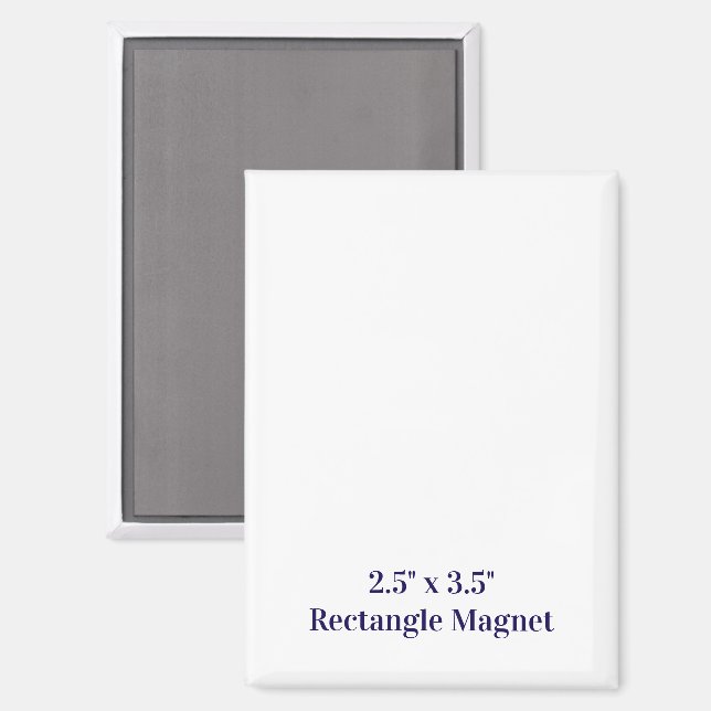 Crea tu propio imán rectangular de 2,5" x 3,5" (Anverso/Reverso)