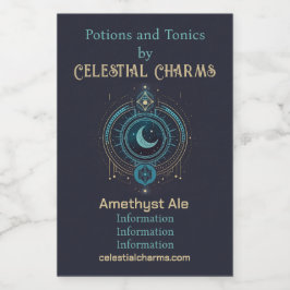 Crea tu propio lunar geométrico celeste