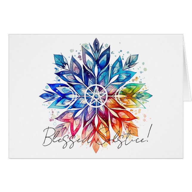 Crea Tu Propio Mandala de Copo de Nieve del Solsti (Anverso (Horizontal))