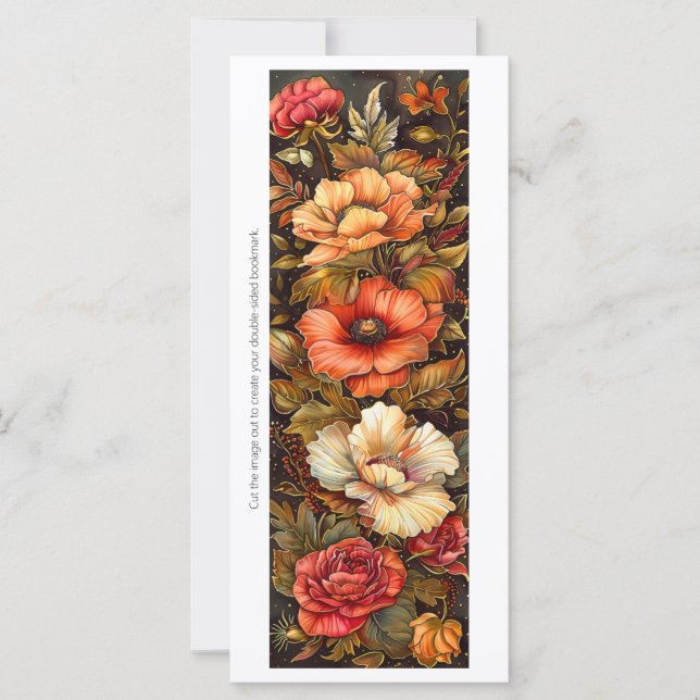Crea tu propio marcador de flores tropicales pinta (Anverso)