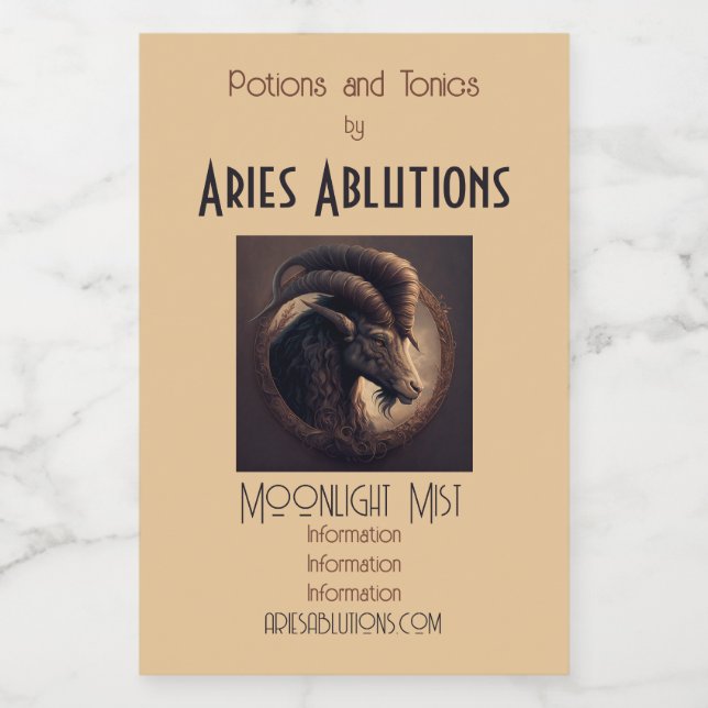 Crea tu propio Noble Ram Aries (Etiqueta única)