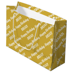 Crea tu propio nombre Bolsa de regalo grande de cu