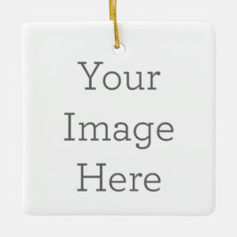 Crea tu propio ornamento de porcelana cuadrada