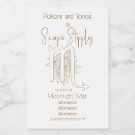 Crea tu propio oro elegante y escorpión blanco