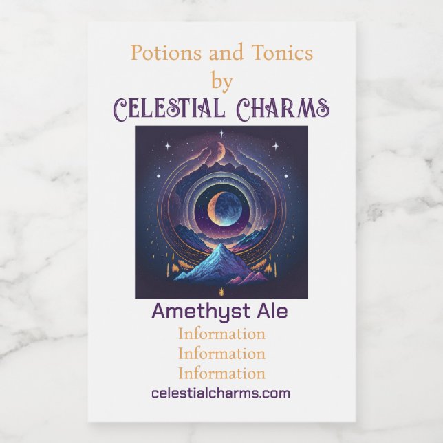 Crea tu propio paisaje mágico lunar (Etiqueta única)